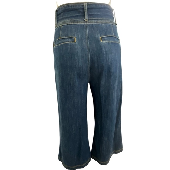 Pilcro and the Letter Press Ultra High Rise Crop Flare Wide Leg Jeans - Picture 6 of 16